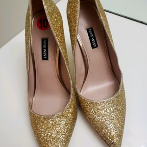 Nine west glitter heels size 10M